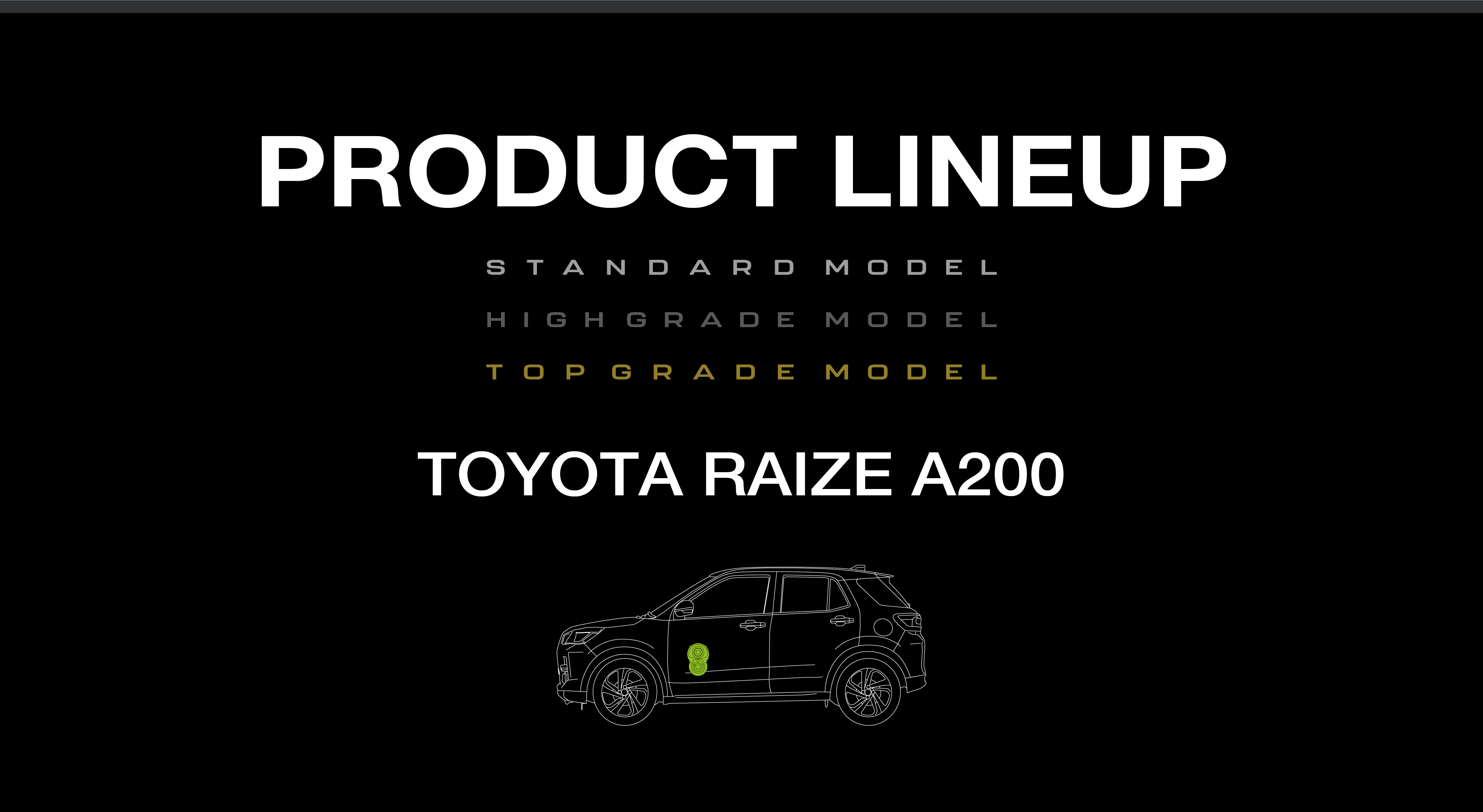 product lineup toyota raize