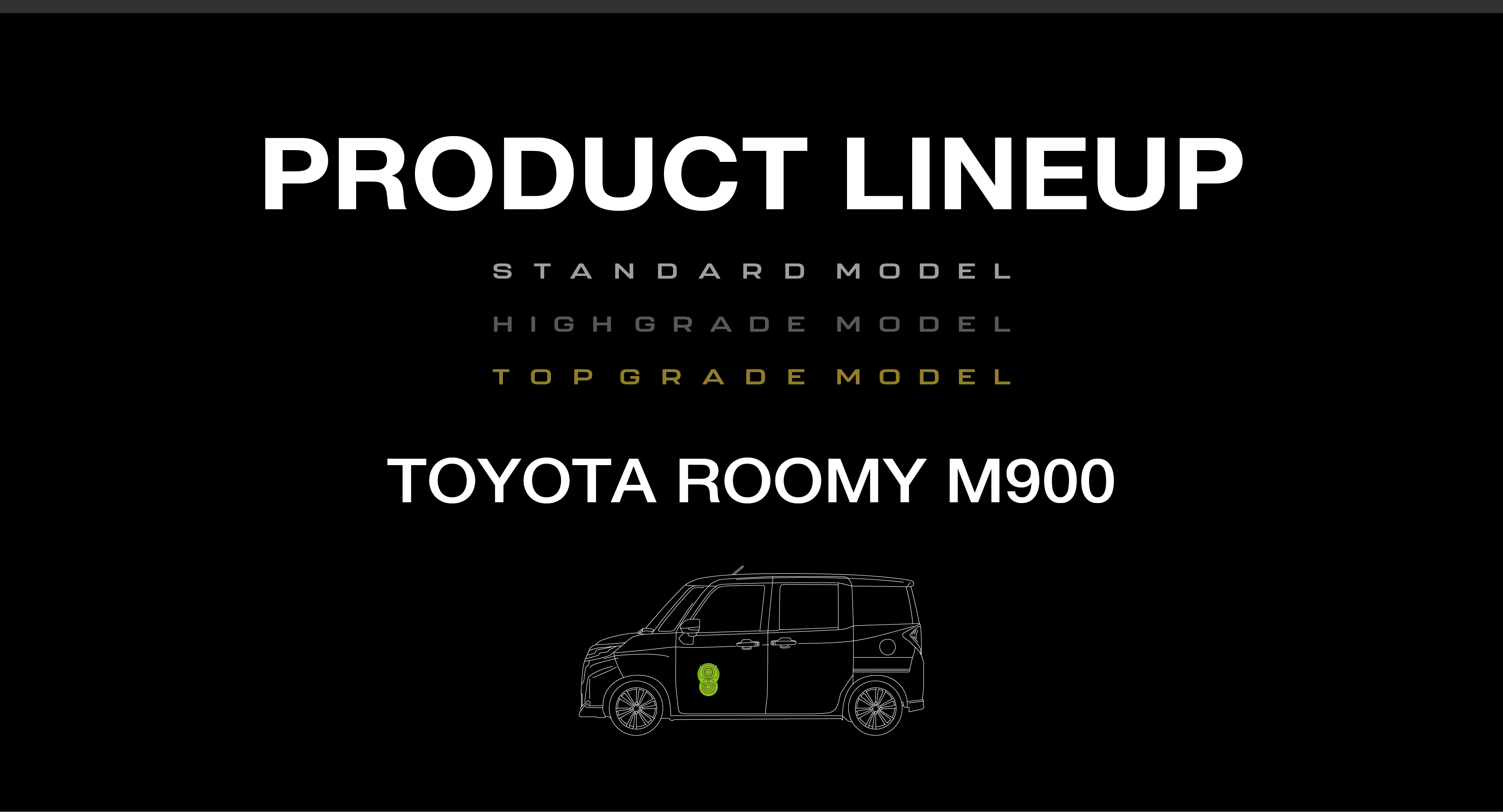 product lineup toyota roomy