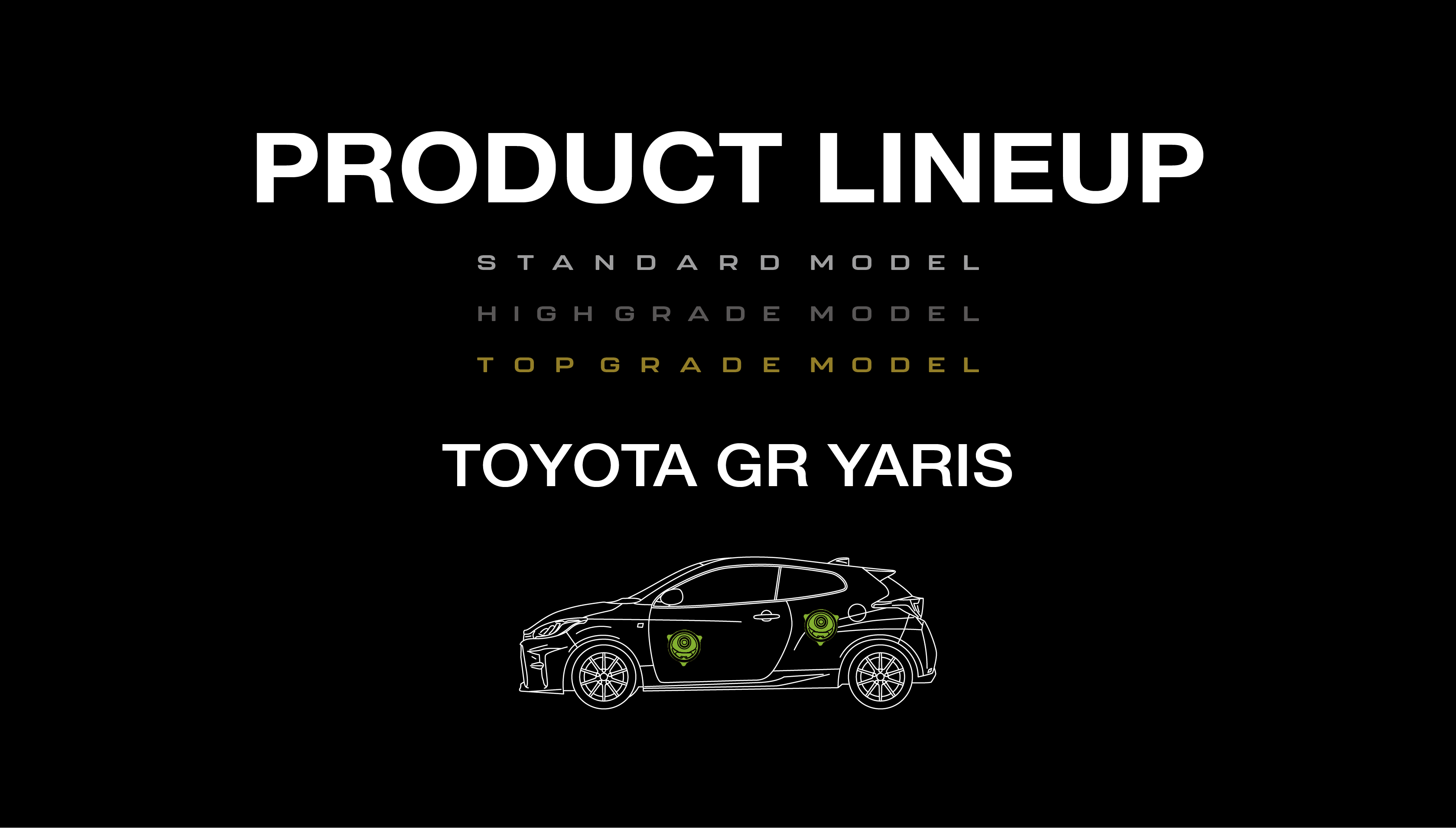 product lineup toyota GR YARIS