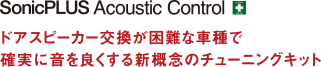 ドアスピーカー交換が困難な車種で確実に音を良くする新概念のチューニングキット